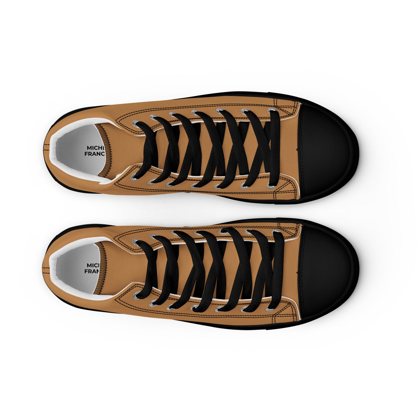 Men’s Nude High Top Canvas Shoes