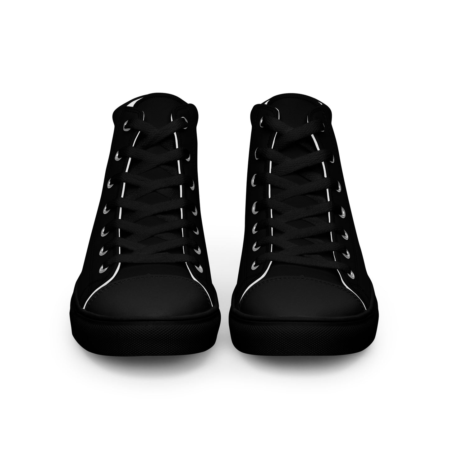 Men’s Black High Top Canvas Shoes