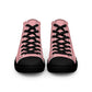 Men’s Light Pink High Top Canvas Shoes