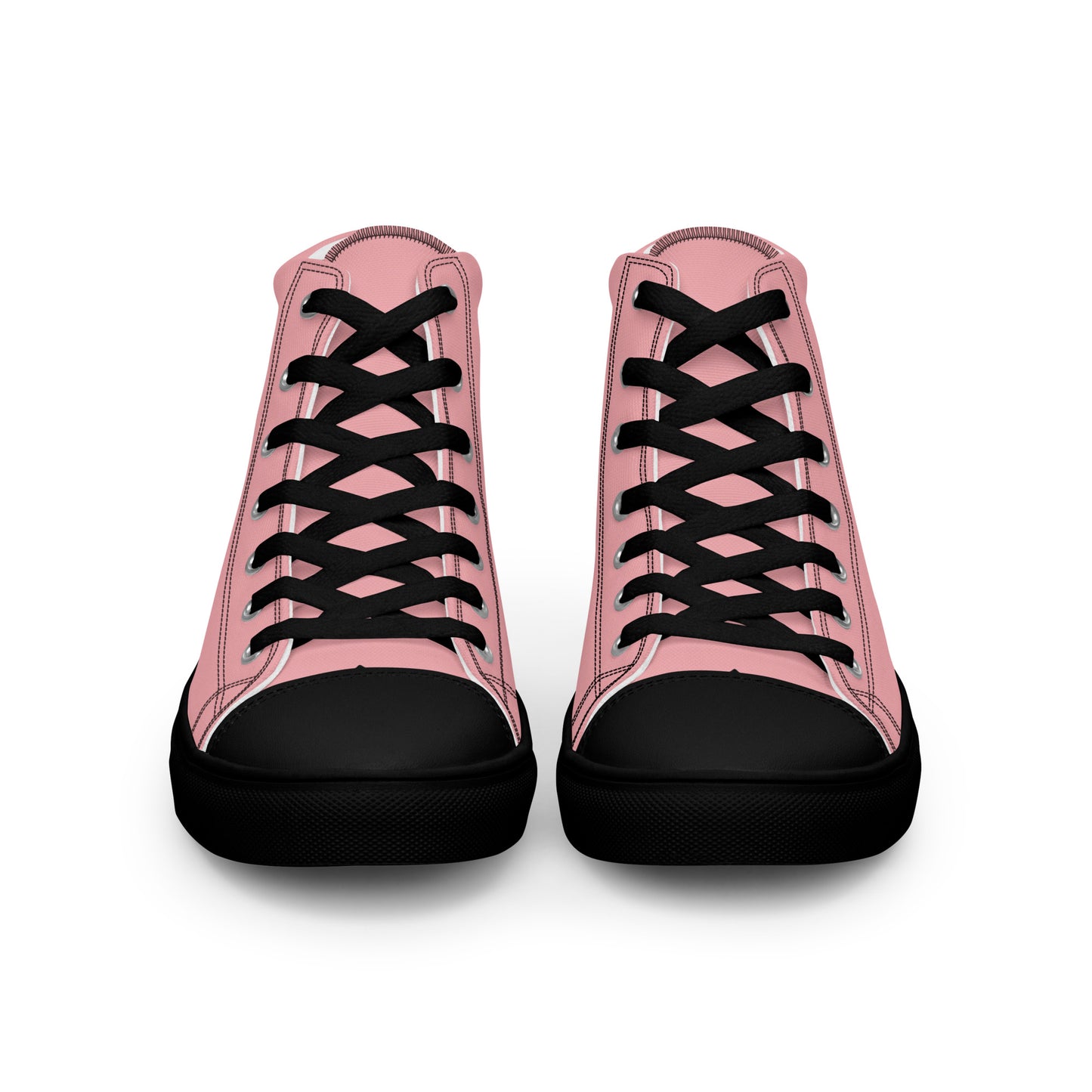 Men’s Light Pink High Top Canvas Shoes