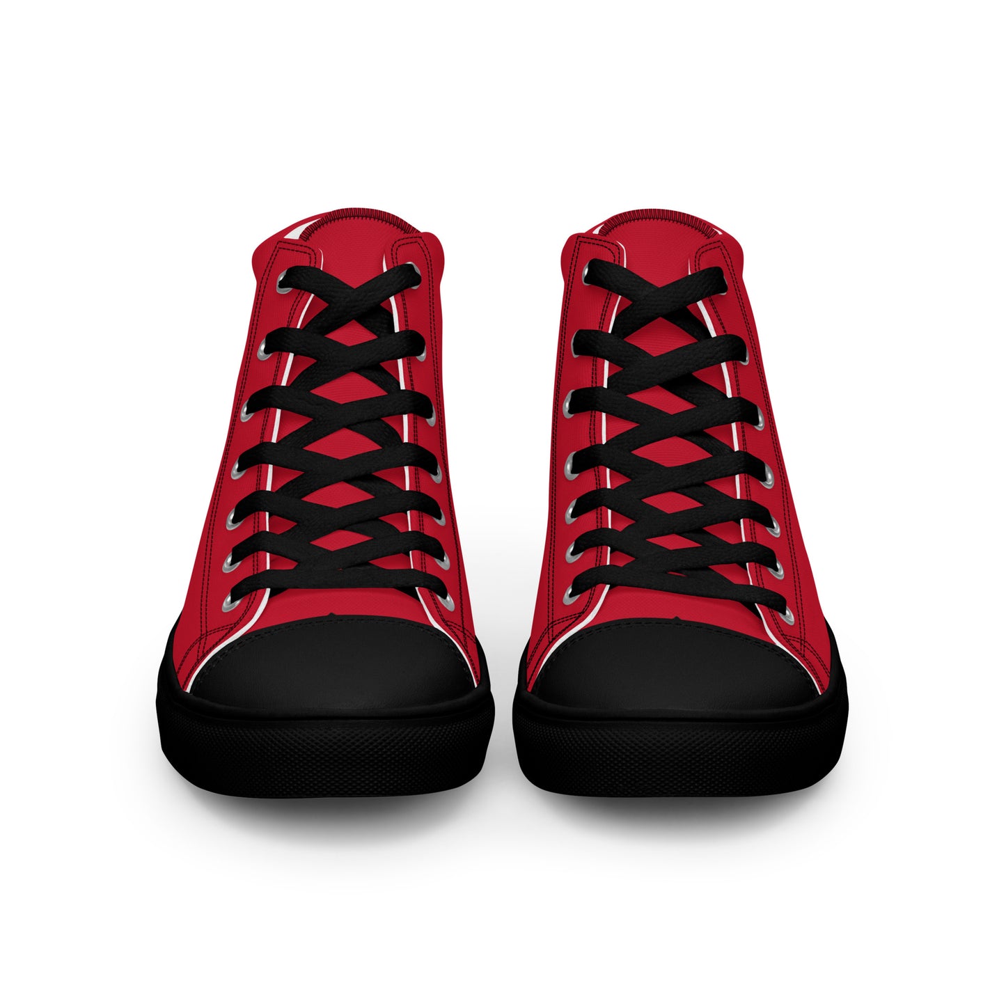 Men’s Red High Top Canvas Shoes