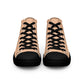 Men’s Peach High Top Canvas Shoes