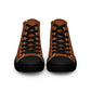 Men’s Saddle Brown High Top Canvas Shoes