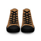 Men’s Nude High Top Canvas Shoes