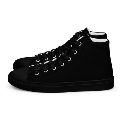 Men’s Black High Top Canvas Shoes