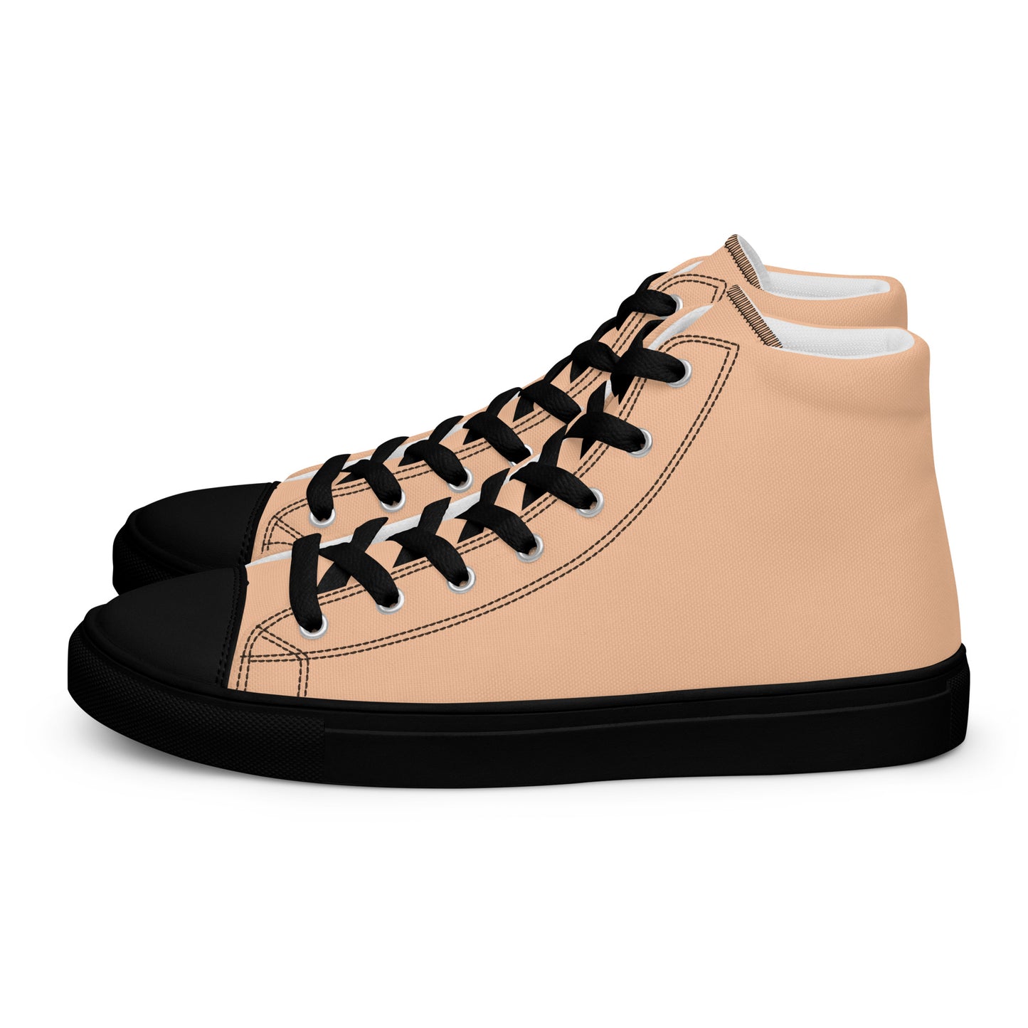 Men’s Peach High Top Canvas Shoes