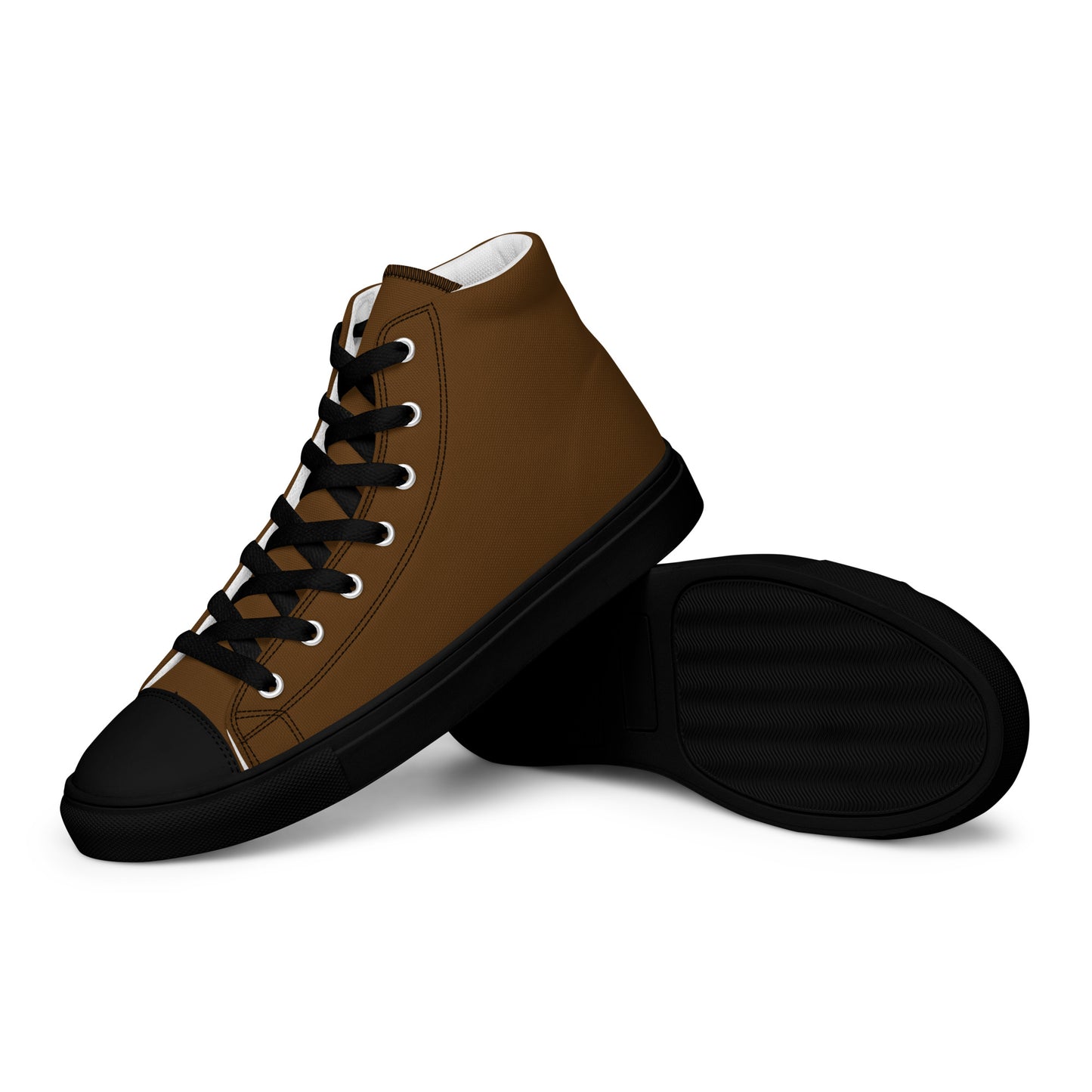 Men’s Brown High Top Canvas Shoes