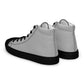 Men’s Silver High Top Canvas Shoes