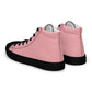 Men’s Light Pink High Top Canvas Shoes