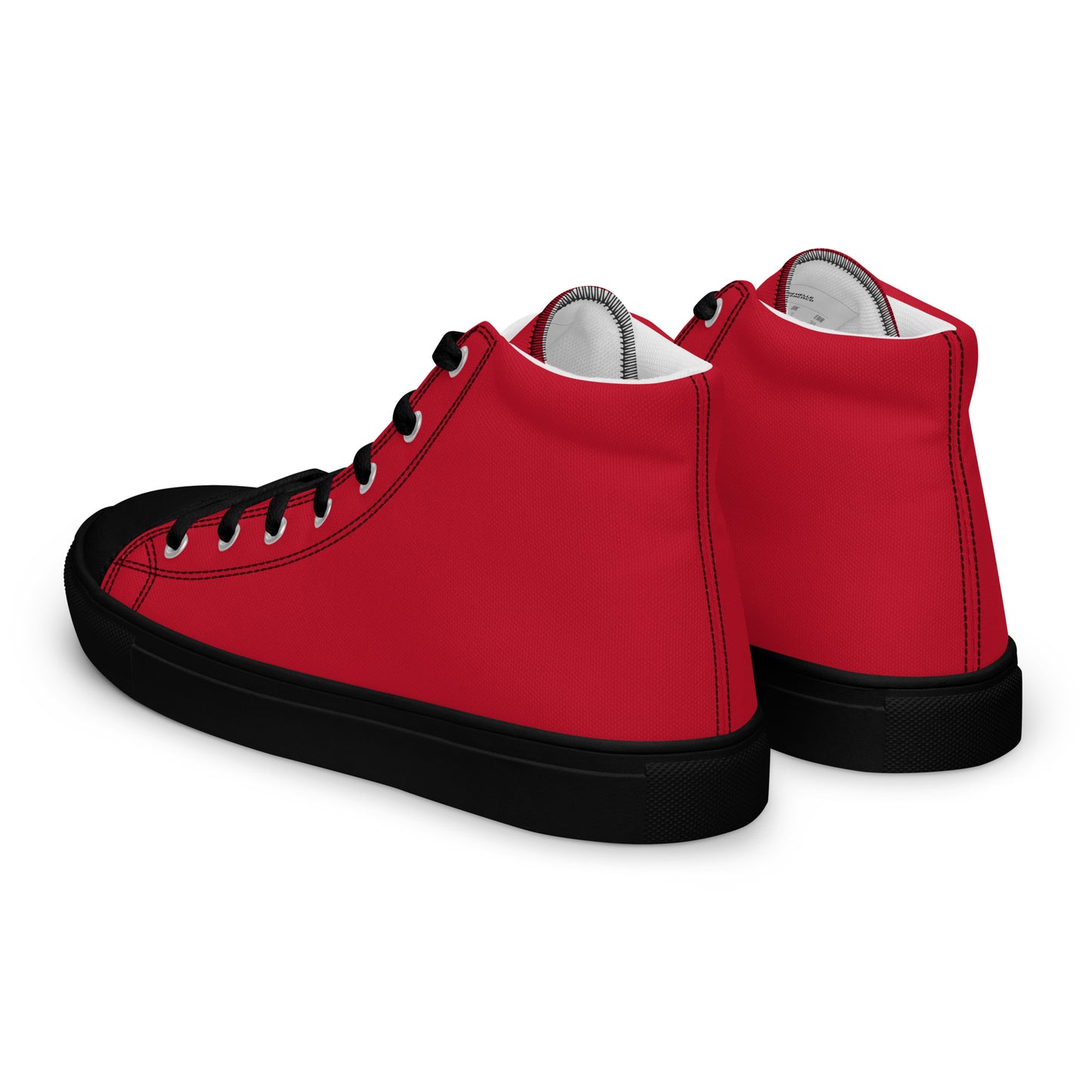 Men’s Red High Top Canvas Shoes