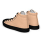 Men’s Peach High Top Canvas Shoes