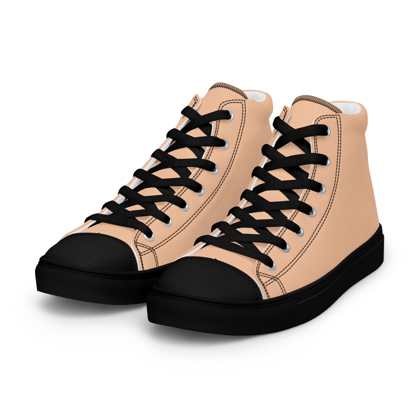 Men’s Peach High Top Canvas Shoes