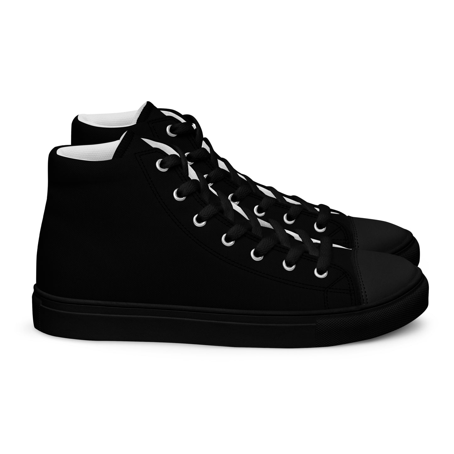 Men’s Black High Top Canvas Shoes