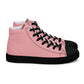 Men’s Light Pink High Top Canvas Shoes