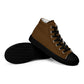 Men’s Brown High Top Canvas Shoes