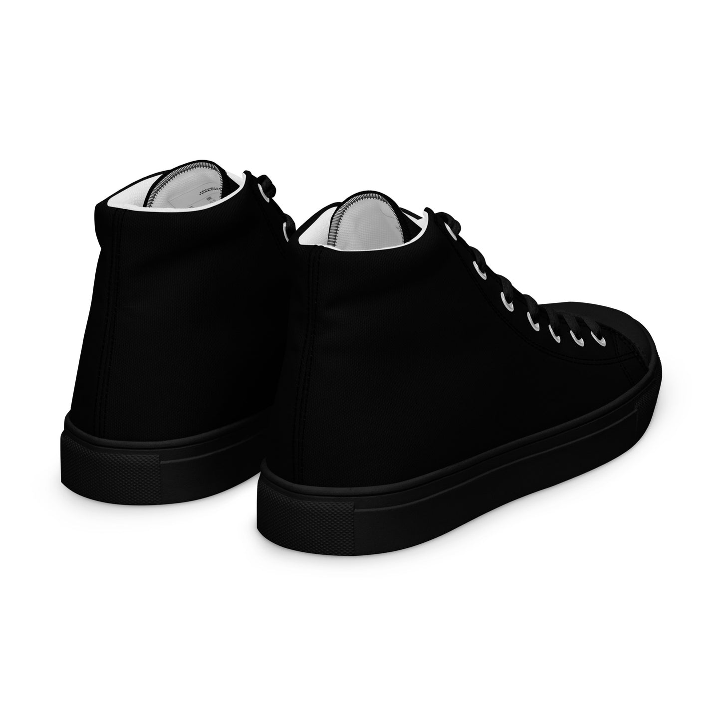 Men’s Black High Top Canvas Shoes