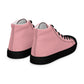 Men’s Light Pink High Top Canvas Shoes