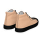 Men’s Peach High Top Canvas Shoes