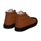 Men’s Saddle Brown High Top Canvas Shoes