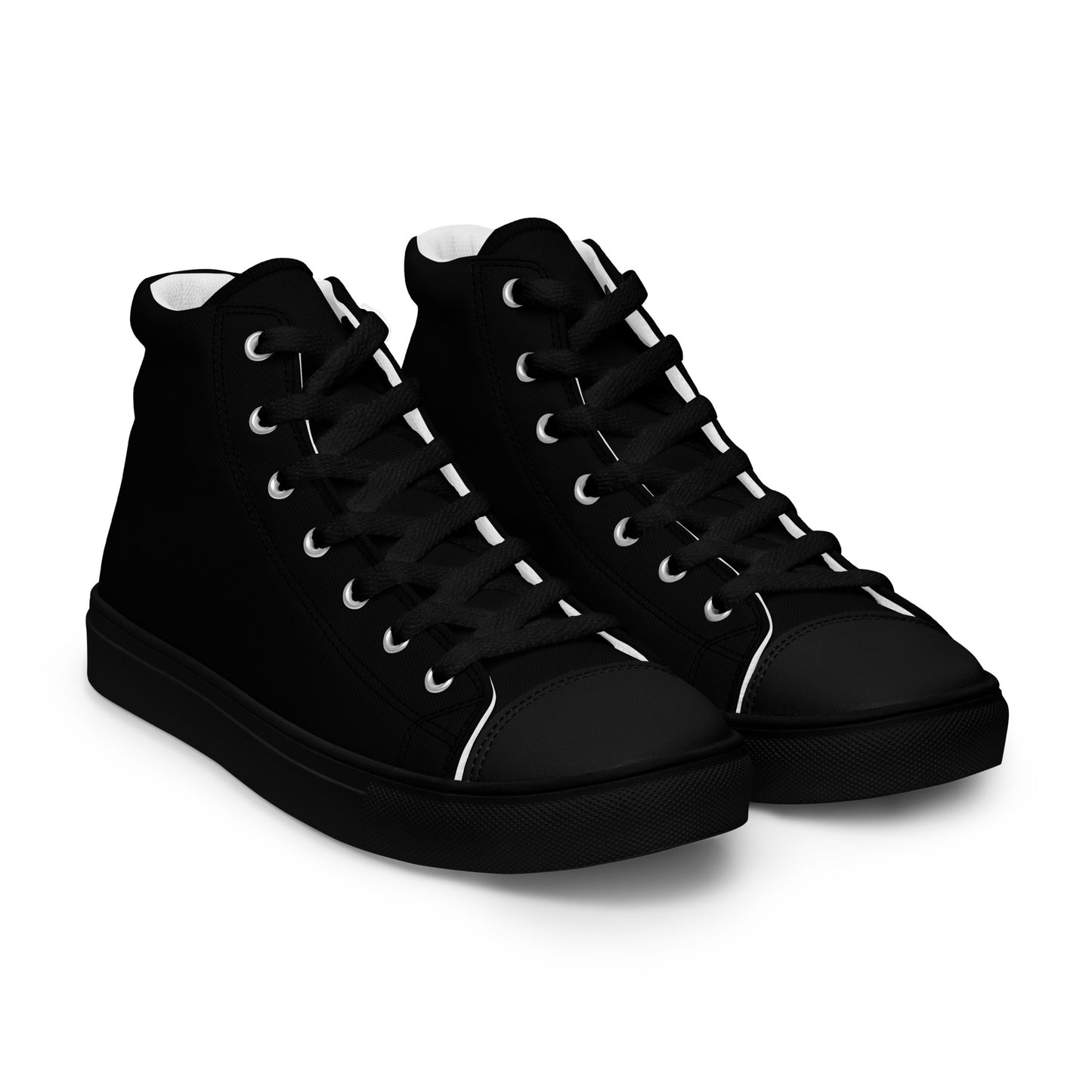 Men’s Black High Top Canvas Shoes