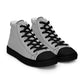 Men’s Silver High Top Canvas Shoes