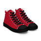 Men’s Red High Top Canvas Shoes