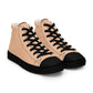 Men’s Peach High Top Canvas Shoes