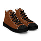 Men’s Saddle Brown High Top Canvas Shoes