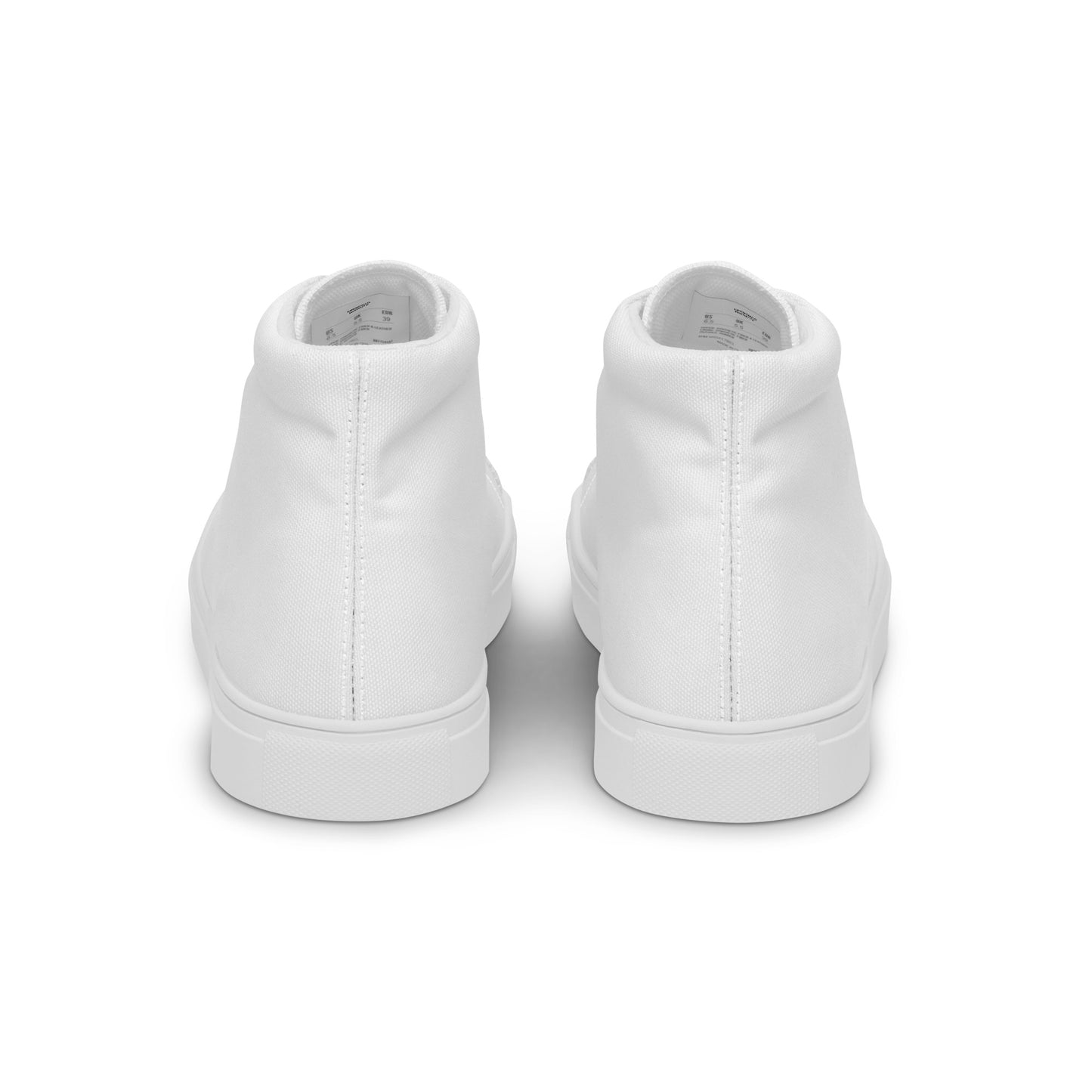 Men’s White High Top Canvas Shoes