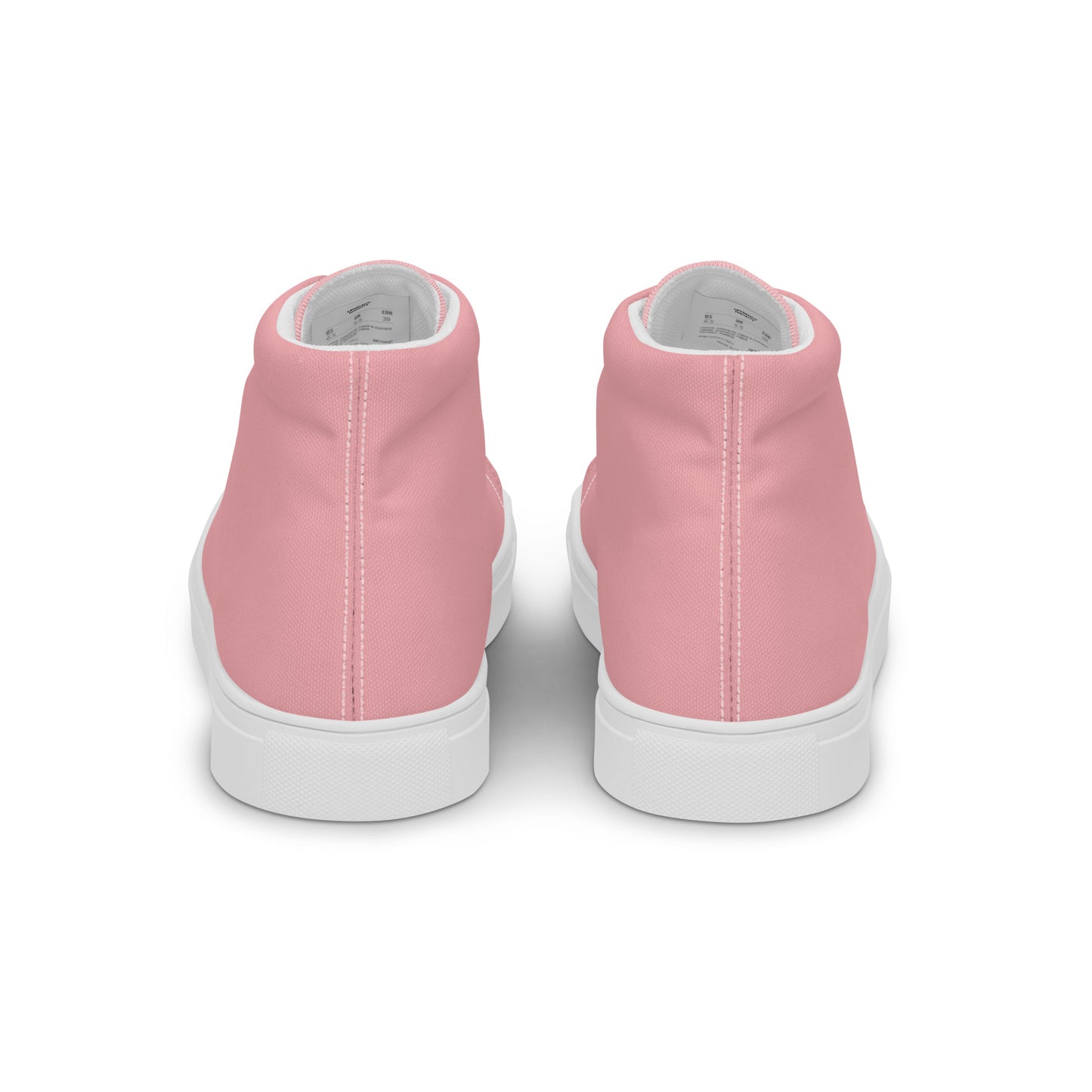 Men’s Light Pink High Top Canvas Shoes