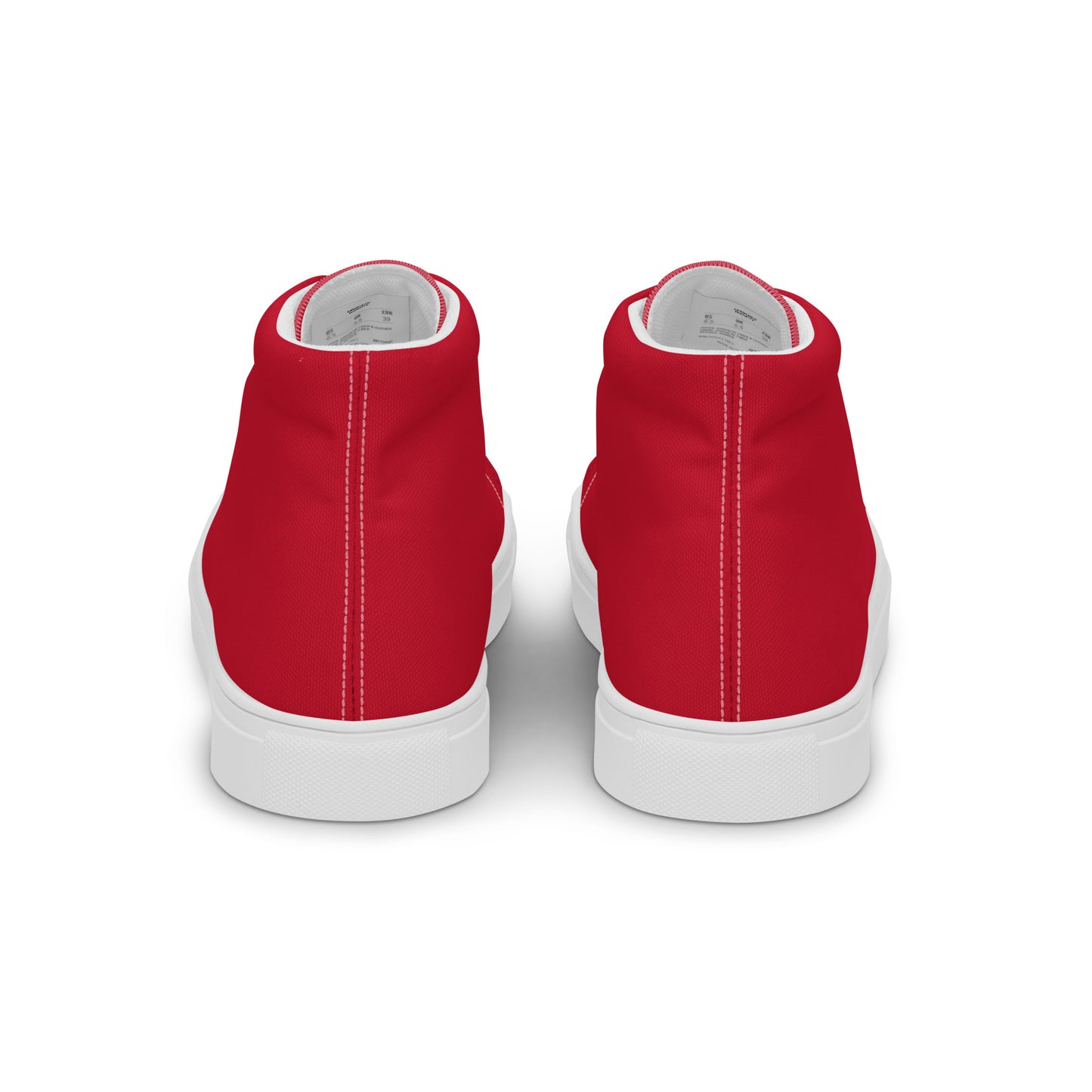 Men’s Red High Top Canvas Shoes