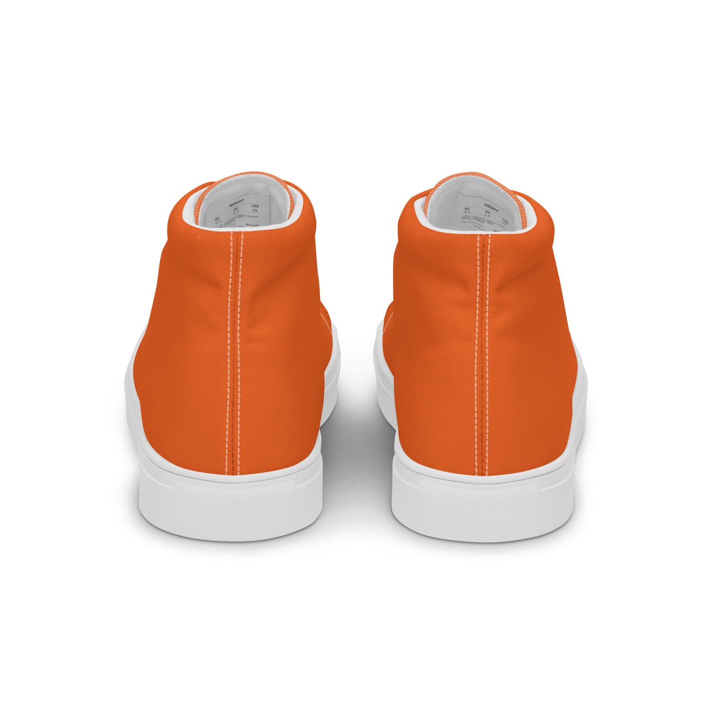 Men’s Orange High Top Canvas Shoes