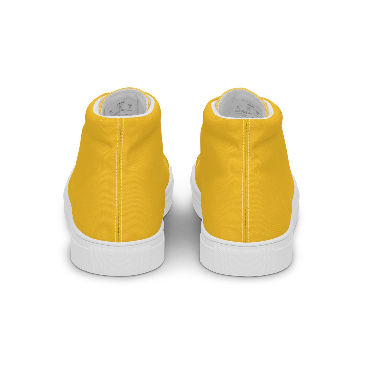 Men’s Yellow High Top Canvas Shoes