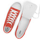 Men’s Orange Red High Top Canvas Shoes