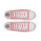 Men’s Light Pink High Top Canvas Shoes