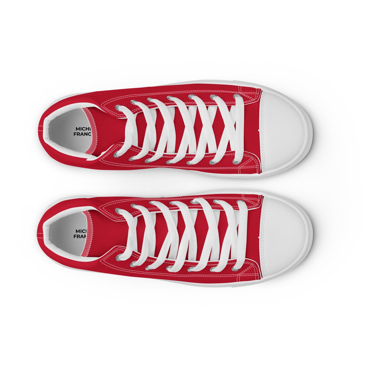 Men’s Red High Top Canvas Shoes