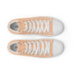 Men’s Peach High Top Canvas Shoes