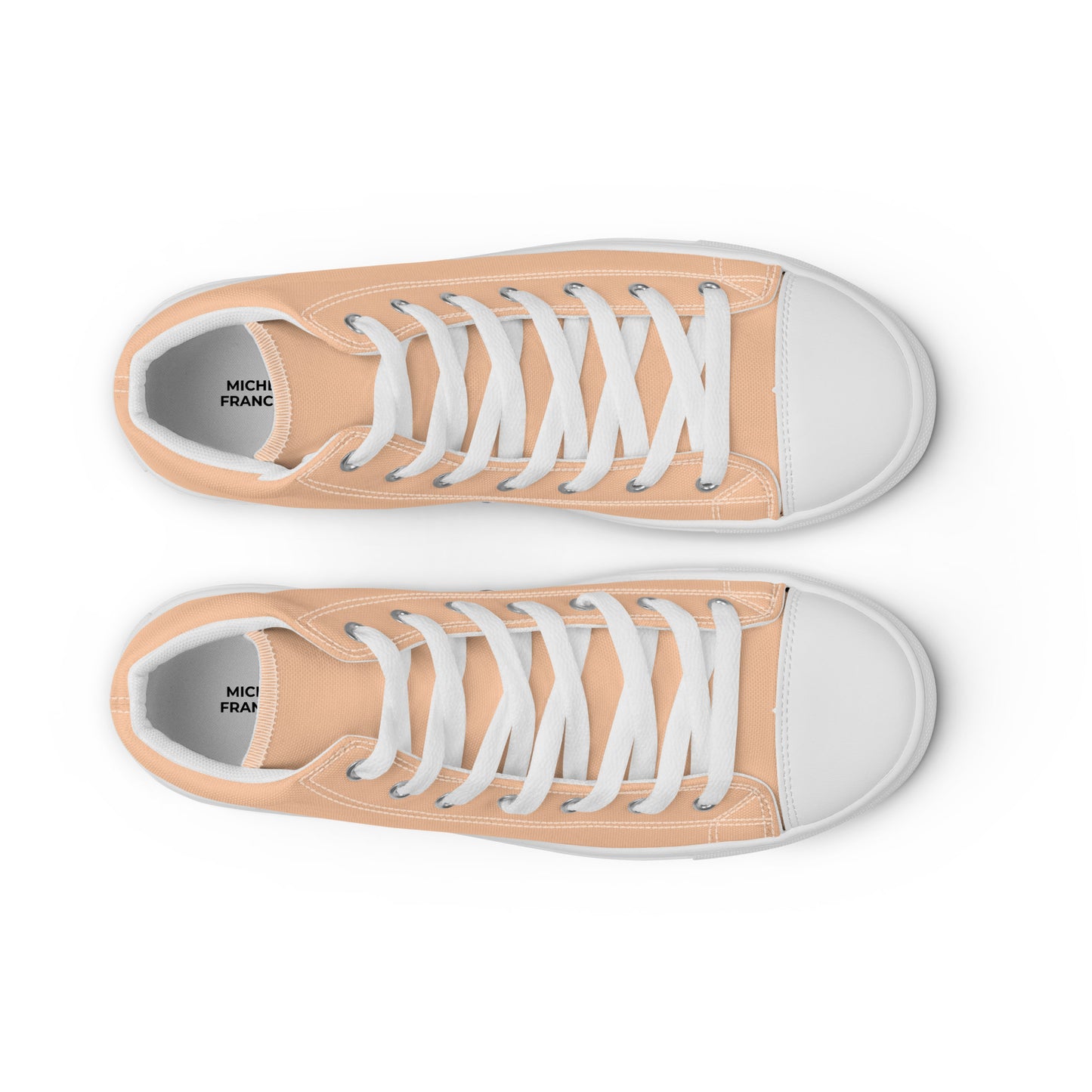 Men’s Peach High Top Canvas Shoes