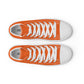 Men’s Orange High Top Canvas Shoes