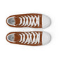 Men’s Saddle Brown High Top Canvas Shoes