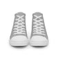 Men’s Silver High Top Canvas Shoes