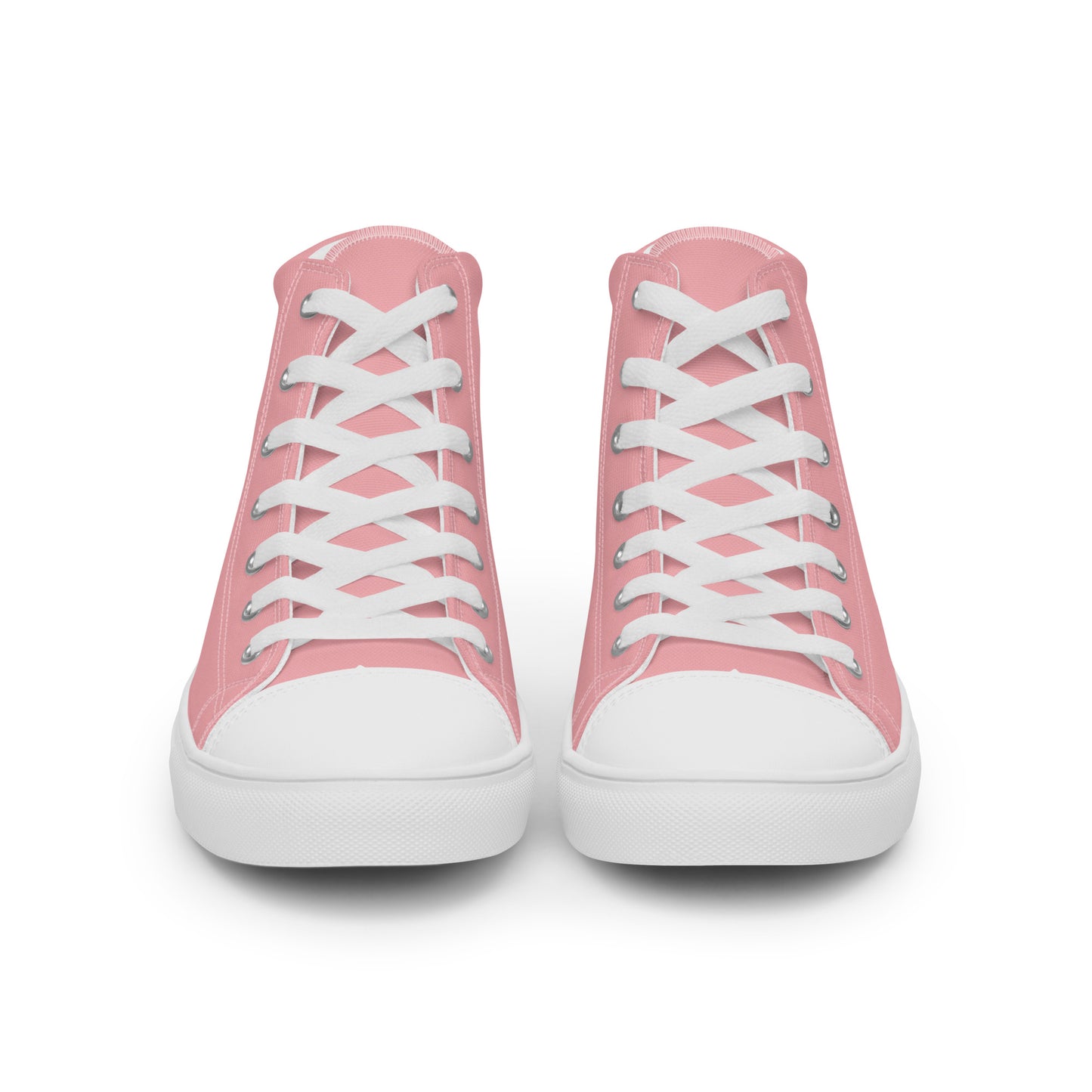 Men’s Light Pink High Top Canvas Shoes