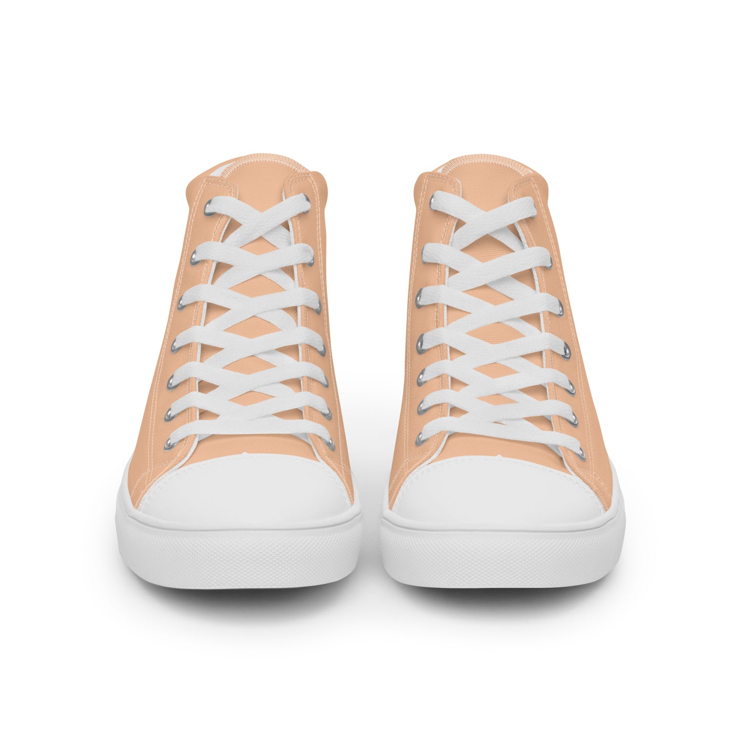 Men’s Peach High Top Canvas Shoes