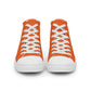 Men’s Orange High Top Canvas Shoes