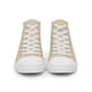 Men’s Champagne High Top Canvas Shoes