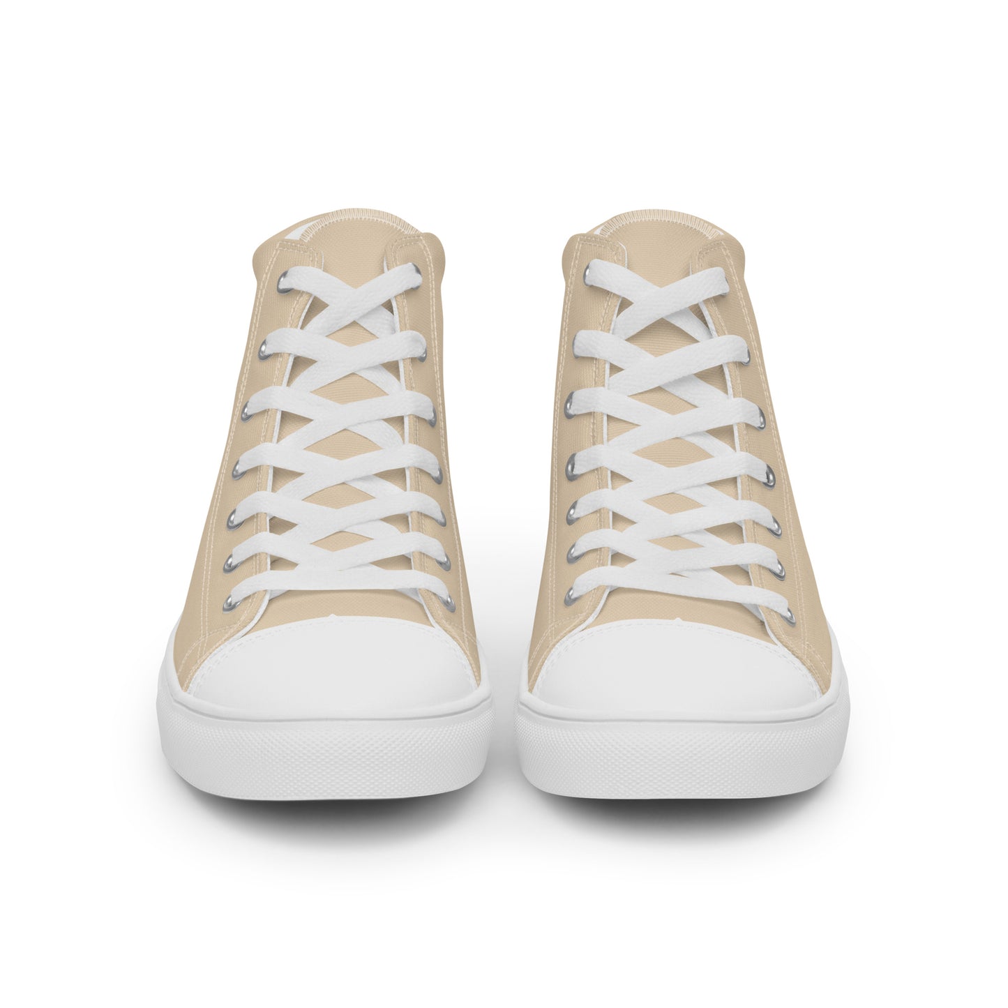 Men’s Champagne High Top Canvas Shoes