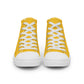 Men’s Yellow High Top Canvas Shoes