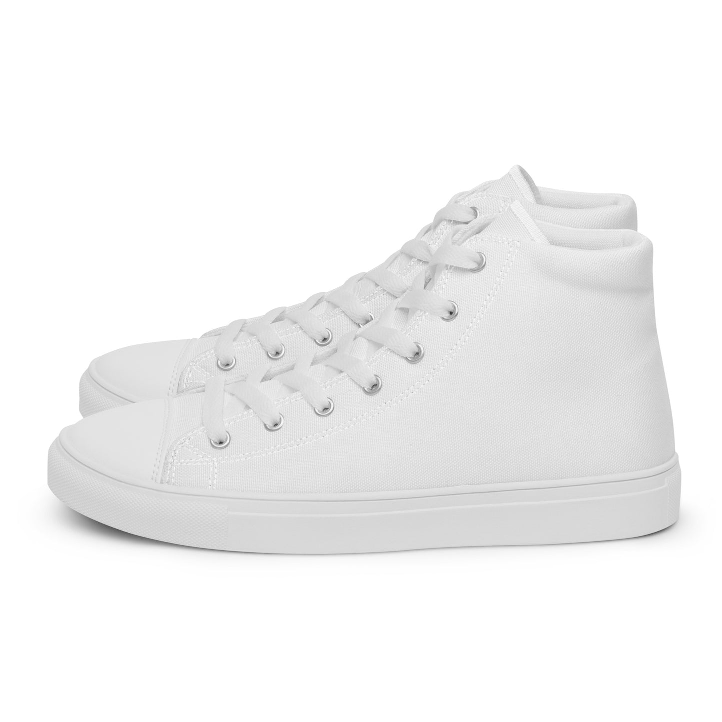 Men’s White High Top Canvas Shoes