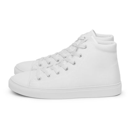 Men’s White High Top Canvas Shoes