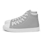 Men’s Silver High Top Canvas Shoes